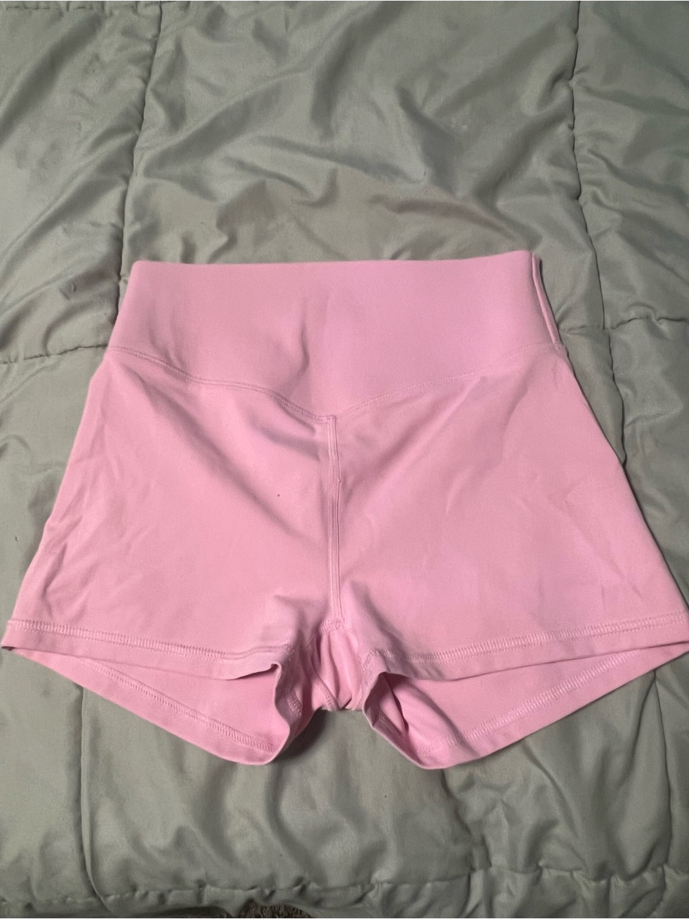 High-Waist Pink Women’s Athletic Shorts